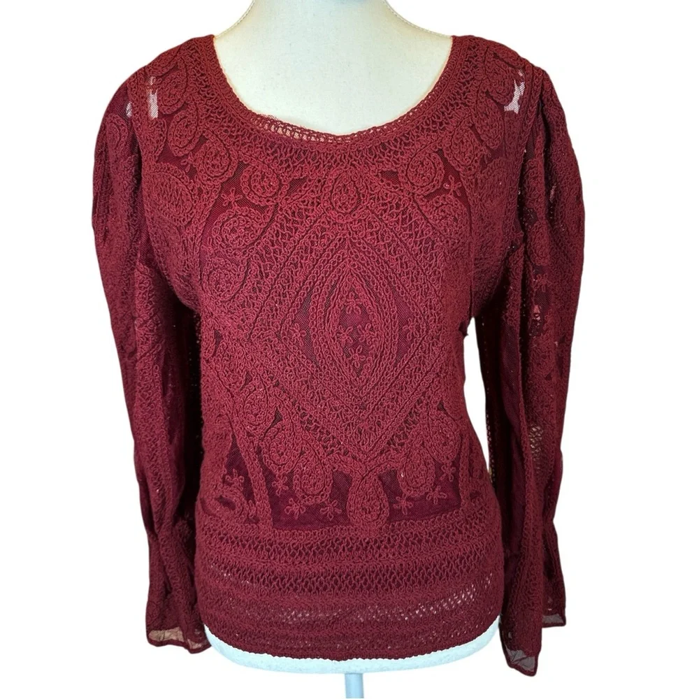 Ultra Pink NWT Women's Lace Blouse